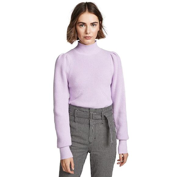 ASTR The Label Puff Shoulder Sweater in Lavender Purple - Picture 1 of 6
